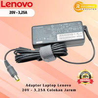 Adaptor Laptop Lenovo 20V - 3,25A Colokan Jarum Original