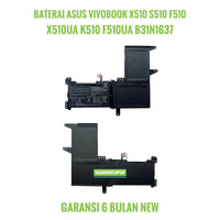 Baterai Asus Vivobook X510UR X510UQ S510U S510UA B31N1637