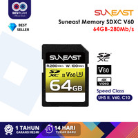 Suneast SDXC V60 64GB 128GB UHS-II Card Memory Card Ultimate PRO V60 Series