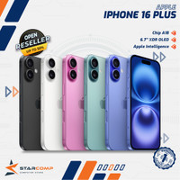 Apple iPhone 16 Plus 512GB 256GB 128GB 16+ NEW Garansi Resmi