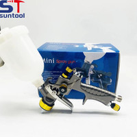 Suntool Mini Spray Gun 1.00.8Mm dengan 250Ml Cup Air Spray Gun Cat Air Sprayer Gun Airbrush Mobil Perbaikan Sprayer