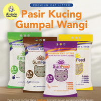 Sunfeed Pasir Kucing 5,5ltr SUN FEED 5,5L Gumpal Wangi