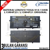BATERAI LENOVO L15M4P23 L15M4P21 YOGA 910-13IKB 910-13IKB 80VF 80VG YOGA 5 PRO 512G ORIGINAL