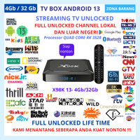 Full Apps Tanix TX6S 4Gb Ram + 32Gb Rom UHD 8K Android 10 Smart TV Box
