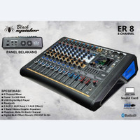POWER MIXER BLACKSPIDER ER8 ER 8 8 CHANNEL