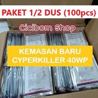 CYPERKILLER PAKET 1/2 DUS (100pcs) obat pembasmi kutu walet kutu anjing kutu kucing serangga rayap semut insektisida
