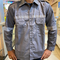 Baju Atasan Safety Lengan Panjang Bahan American Dril Verlando