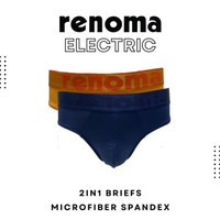 Renoma Electric Mini Brief 9922 - Celana Dalam Pria Brief 2In1 #Gratisongkir