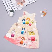 Dress Baju Anak Perempuan BOBA SEMANGKA Lengan Pendek / Daster Anak Cewek