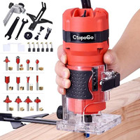 Hotsale Compact Router Tool 800W Wood_Palm Router Tool Woodworking Hand Wood_Trimmer Wood_Router With 12Pcs 14 Router Bits