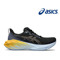 Sepatu Running Asics Novablas 4 Black Thunder Blue Mesh