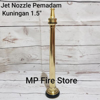 (Best Saller) Jet Fire Nozzle Nuzzle Pemadam Machino Kuningan 1.5 Inch Lurus Bestseller