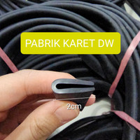 GROSIR KARET LIST U JEPIT Ukuran 2 cm Lis U lebar 2cm