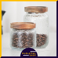 Toples Kaca Penyimpanan Makanan Kedap Udara Storage Jar Toples Kue 350ml dan 700ml- HC103