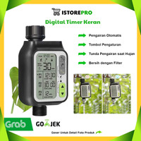Timer Keran Air Irigasi Tanaman Kebun Sayur Bunga Buah Digital Otomatis Sensor Programmable IPX5