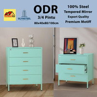 LEMARI SUSUN BESI - LACI BESI - RAK PAKAIAN BESI - ODR 3/4 PINTU - OLYMSTEEL