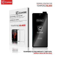 Infinix Note 50 Pro (4G) - COPPER Tempered Glass PRIVACY ANTI SPY