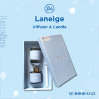 LANEIGE Diffuser & Candle ( Lavender Breeze Scented Candle + A Journey To Serenity Reed Diffuser )
