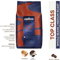 Lavazza Top Class Espresso Coffee Medium Roast Whole Beans (1KG)