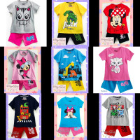 SALE PROMO Paket Hemat Murah Baju Setelan Anak Cowok Cewek Set Laki Laki Perempuan Atasan Bawahan Celana Mobil Dino Dinosaurus LOL Little Pony Car Batman Mickey Minnie Hero Kucing Beruang Hulk Cat Truk Bus Truck Beko