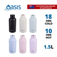 OASIS Stainless Steel Insulated Ceramic Moda Bottle 1.5L/Botol minum tumbler Stainless Steel Insulated Triple Wall Vacuum