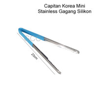 Jepitan Gorengan Kue Mini Korean STainless Steel 23 CM RANDOM