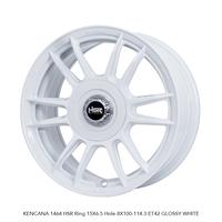VELG RACING TYPE KENCANA HSR R15X65 PCD 4X100 ET42 GLOSSY SILVER