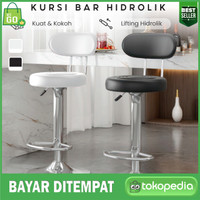 Kursi Bar Hidrolik SJY-25 Anti Air Dengan Bahan Kulit Sintetis Sandaran dan dudukan yang Empuk