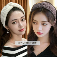Promo / Terlaris Headband Bludru Wool Head Band Winter Wanita Musim Dingin Simple Fur Terbaik