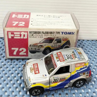 Tomica Mitsubishi Pajero Rally Tomy Biru no. 72