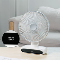 Portable Auto Oscillating Mini Desk Fan 12 Inch / Kipas Meja Mini otomatis Gerak 12 Inci 6 Speed 3600mAh N702 WiNelz