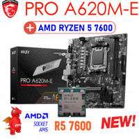 MSI PRO A620M-E Motherboard Combo Socket AM5 CPU AMD Ryzen 5 7600 Processor Kit AMD B620 Mainboard Suit Ryzen Kit R5 7600 CPU