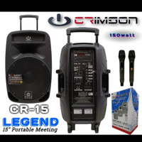 Speaker Portable Wireless 15"inch Crimson CR-15 Legend