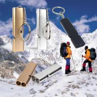 Gantungan Kunci Peluit Aluminium Suara Nyaring Keras Pluit Survival Outdoor Emergency Whistle Keychain
