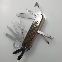 Victorinox Champion 1977 swiss army knife mod Carbon Fiber Scale swisschamp super tinker explorer