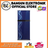 KULKAS SHARP SJ-197ND-VB2 BLUE HELIX KULKAS 2 PINTU 172 LITER SJ197NDVB2 - BLUE