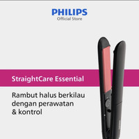 Philips Straightener StraightCare Essential Catokan Rambut ThermoProtect BHS376/00