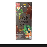 cau organic dark chocolate 73% sea salt 70 gram
