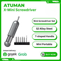 DUKA ATUMAN X Mini Screwdriver Set 9in1 Magnetic Obeng Portable