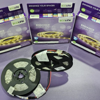 ECOLINK Lampu LED Strip SMD 2835 60LED DC 12V 12Volt 25W 25WATT Panjang 5 Meter Indoor Ecolink Flexibel Roll