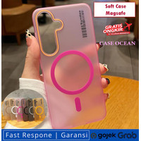 Samsung S24 FE Soft Case Casing Back Slim Cover Tipis Ultra Thin Barcode Magsafe Chraging Transparan Sleek Fit Design Premium Kuat Matte Doff