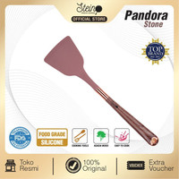 Spatula Silicone Stein Choco Wood Series / Peralatan Masak Spatula