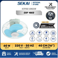Kipas Angin Sekai COF-1663 / Ceiling fan sekai COF 1663 / Orbit Fan 16inch 60w