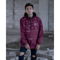 JACKET CAGOULE JAMINAN 100% ORIGINAL THE BOJIEL PARASUT TASLAN ZN MOTIF UNISEKS KODBAR 205