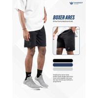 [ Js ] Celana Boxer Ares Pria Celana Pendek Santai Pria Celana Jogging Running Terbaru