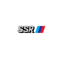 Sticker SSR Untuk Velg Uk 2 x 8 cm