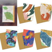 kartu ucapan/greeting card/ blank card bentuk abstrak aesthetic murah