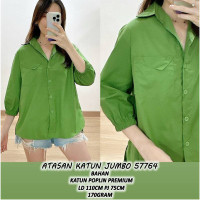 atasan katun poplin premium ld 110 warna hijau, emerald, merah, hitam (57764) detail di gambar pertama