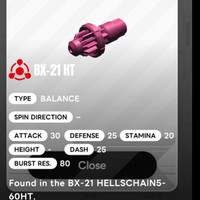 Beyblade X - BX 21 Bit HT (High Taper)