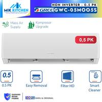 GREE AC Standar 1/2PK - GWC-05MOO5S / GWC 05MOO5S / GWC05MOO5S - Putih (Indoor & Outdoor)
